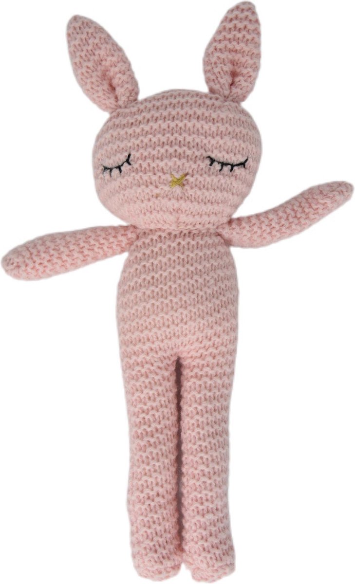 BUBBELOO™ AMIGURUMI BUNNY (PINK)|KNUFFEL|SPEELGOED|KONIJN|AMIGURUMI|ZACHT|BIO|BABY|PEUTER